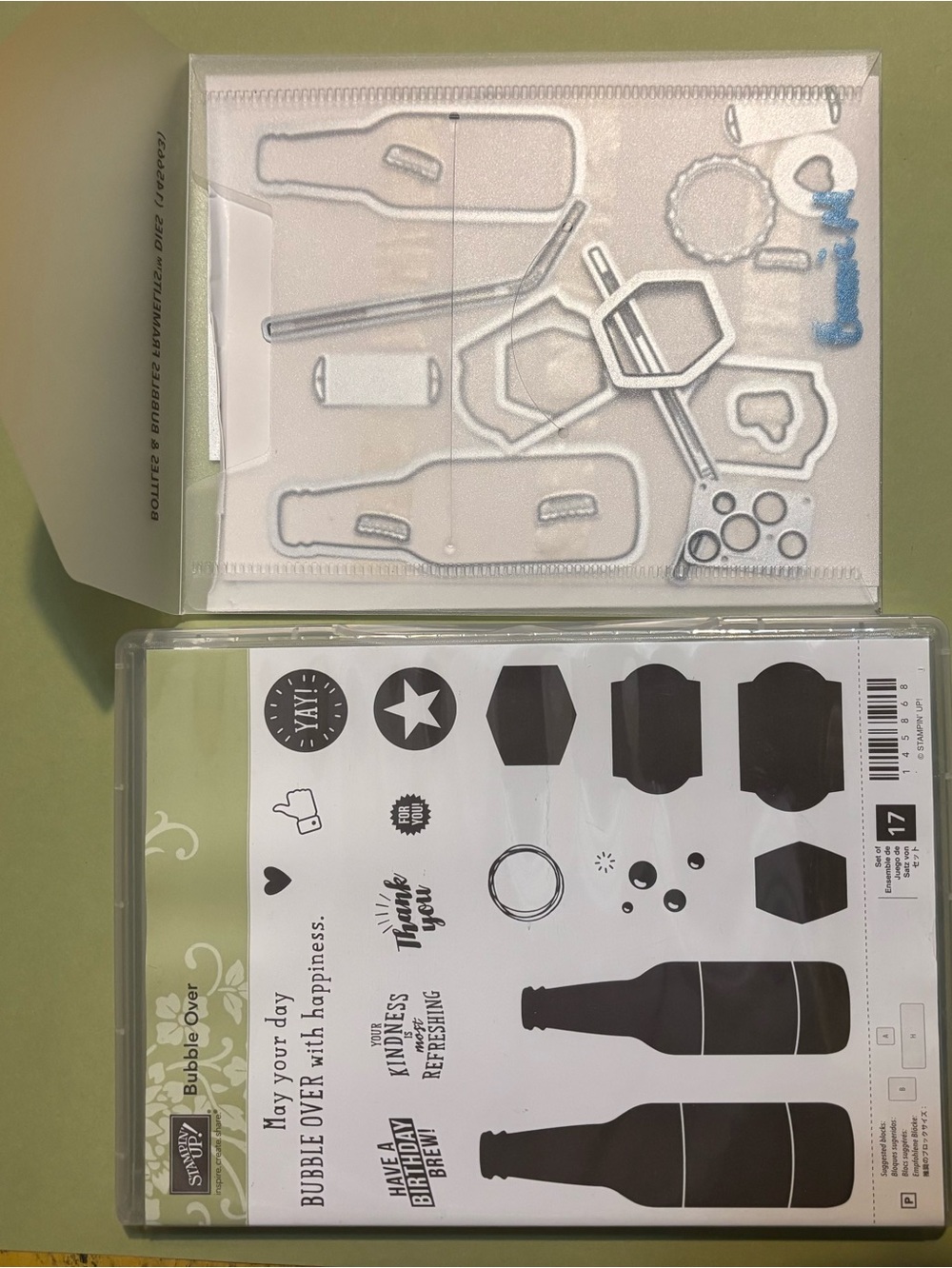 Stampin' Up! Party Bubble Over Clear Stamp & Die Set